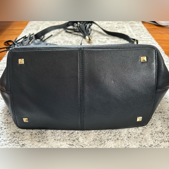 EUC Karl Lagerfeld Large all Leather Shoulder Bag like New - Picture 5 of 9